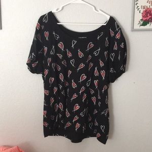 Red Heart Sparkle Shirt size 22/24